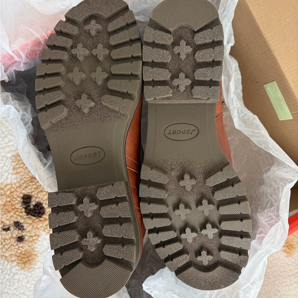 JSport Violet Women's Memory Foam Fax Fur Insulated Ankle Boots Brown Size 8.5 - Picture 11 of 11